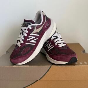 RARE New Balance 990 Burgundy/White Toddler Sneakers - SZ 11.5 C